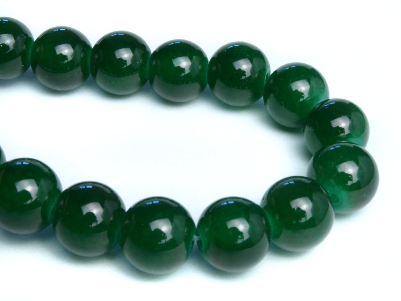 10 Stück Glasperlen-Perlen, verschiedene Farben, Ø 10 mm