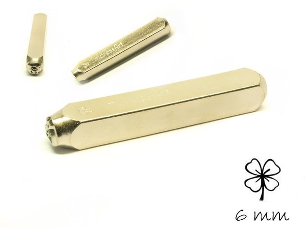 1 Design Stempel Kleeblatt Schlagstempel Punze, Impressart