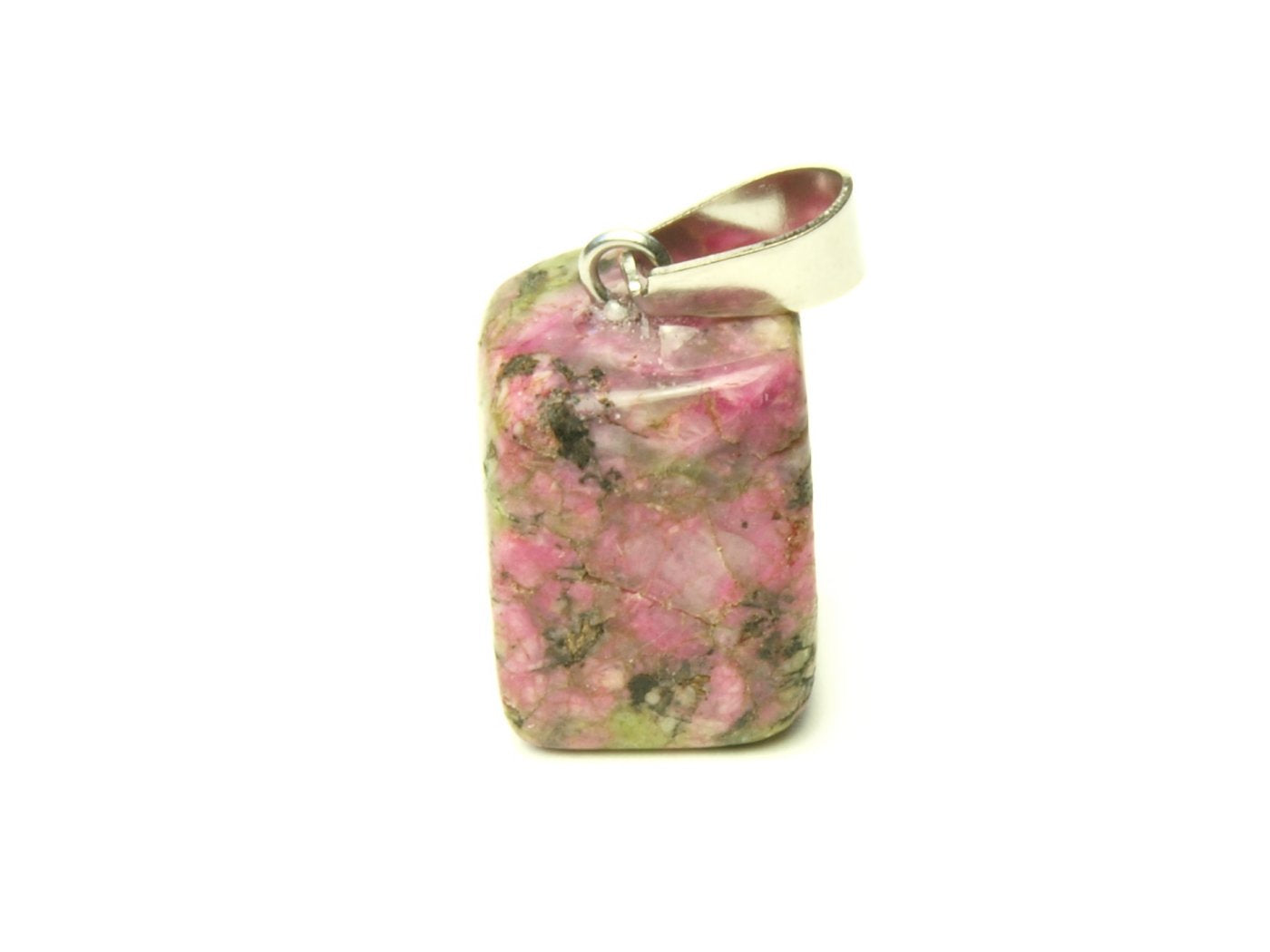 1 Stück Nugget Anhänger Edelstein Achat, Fuchsit, Dalmatiner Jasper, Ripple Jasper