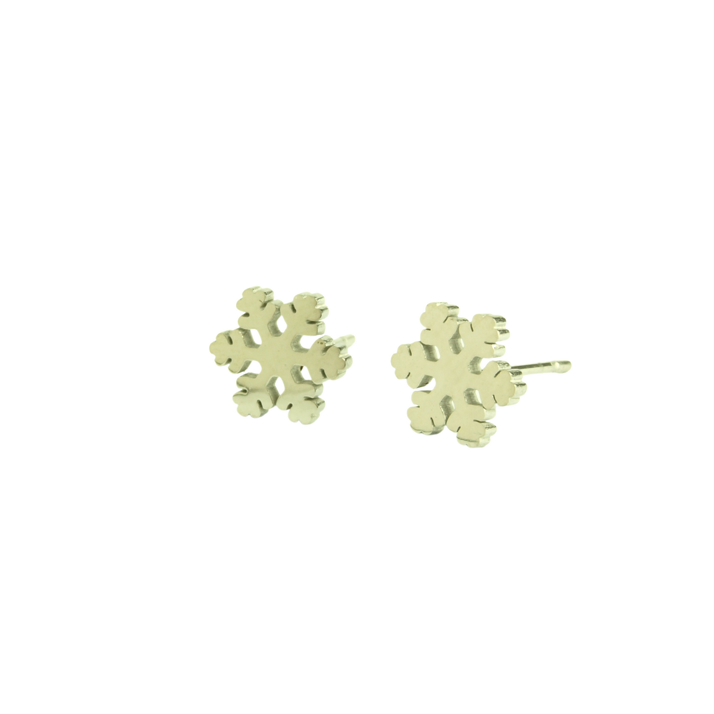 Edelstahl Ohrstecker Schneeflocke Winter Stern Stecker silbern Ohrringe