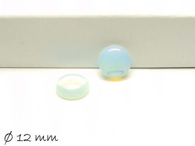 2 Stück Edelstein Cabochons, Opalit, Ø 12 mm