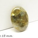 1 Stück ovaler Edelstein Cabochon, Labradorit, 25 x 18 mm