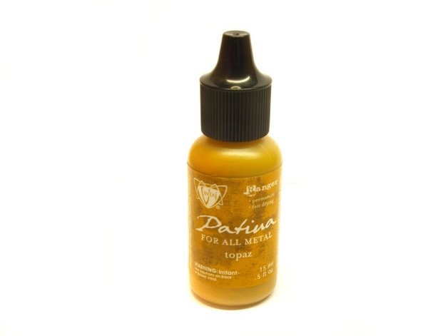 0,37 EUR/ml - Ranger Vintaj Patina 15ml Flasche Topaz gelbgrün gelb