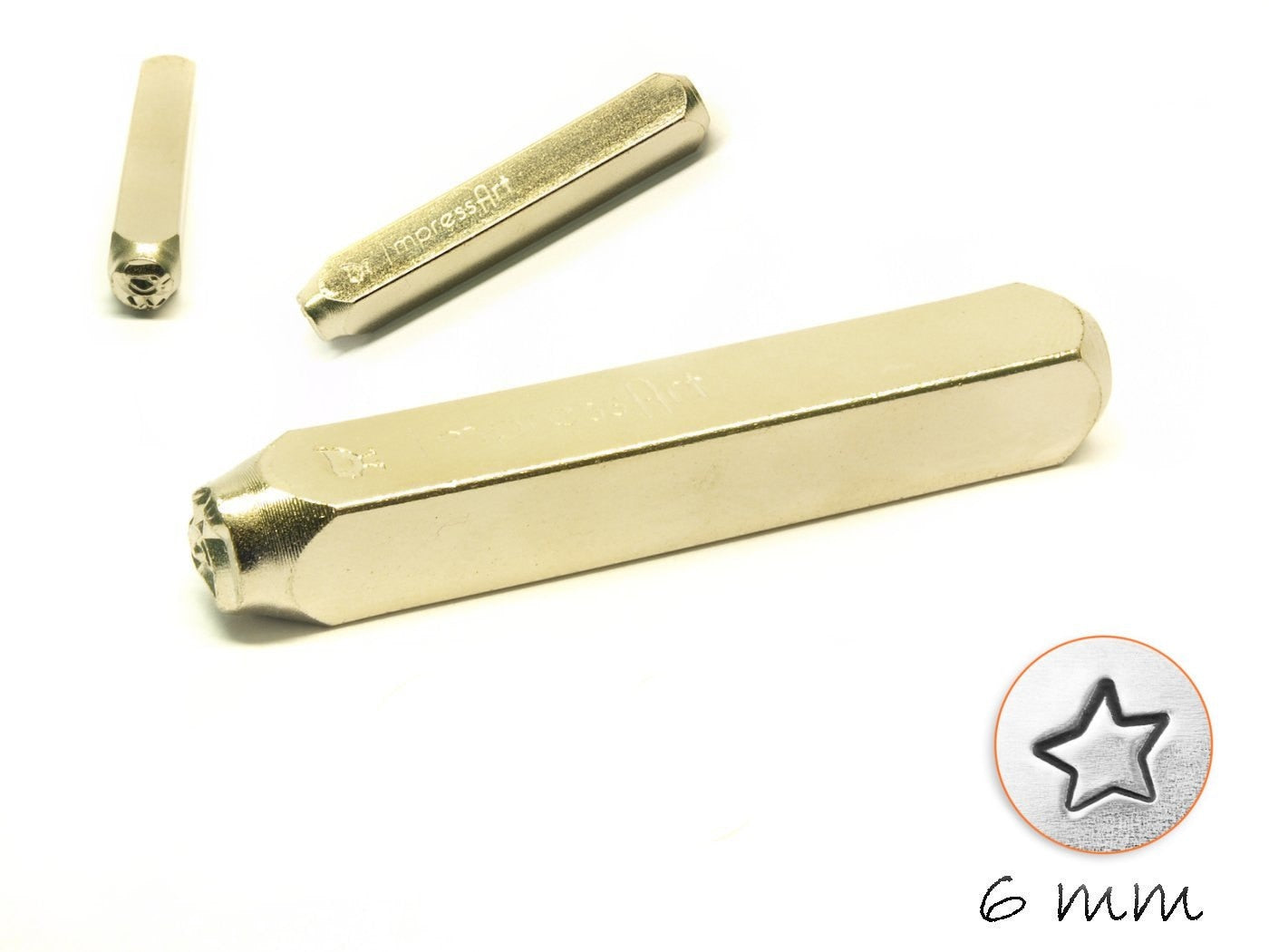 1 Design Stempel Stern Star Schlagstempel 6 mm