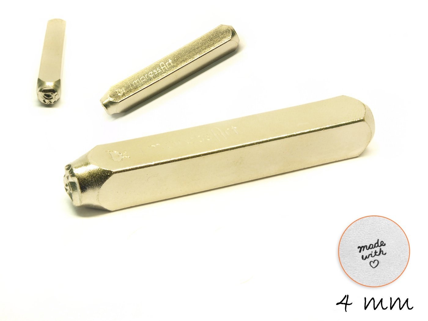 1 Design Stempel "Made with Love" Schlagstempel Punze