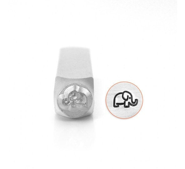 1 Design Stempel Elefant Schlagstempel Punze 6 mm