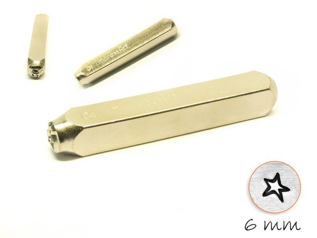 1 Design Stempel Stern Star Schlagstempel 6mm