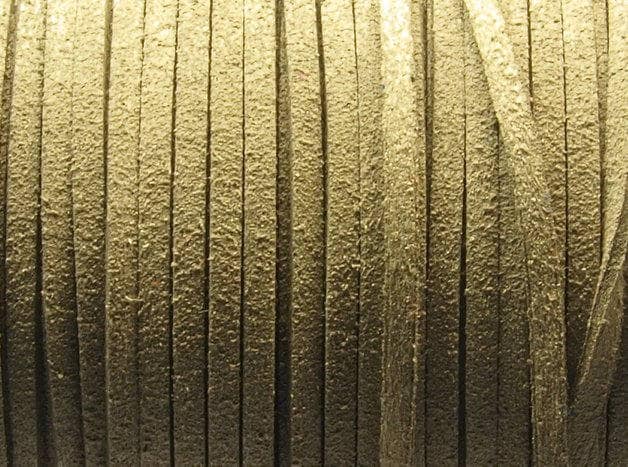 0,42EUR/m - 6 m Wildlederimitat 3 x 1,5 mm grau, flach, Wildleder Imitat