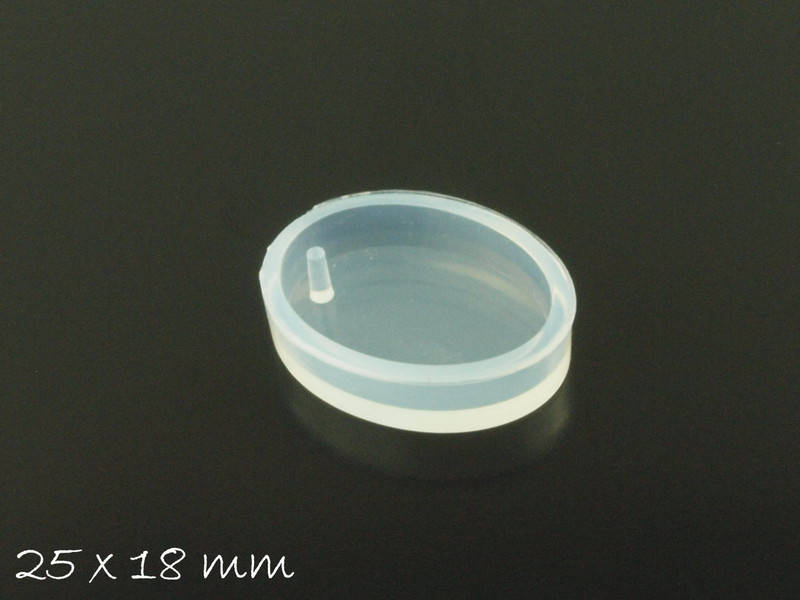 Ovale Silikonform Anhänger Rohling Mold 25x18 mm Form Giessform