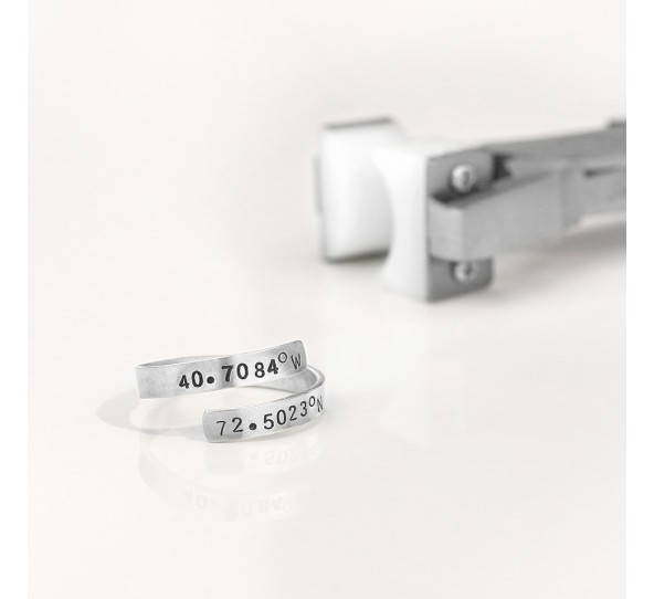 2 Stück Ring Rohlinge aus Aluminium von Impressart, 3,5 x 76 mm