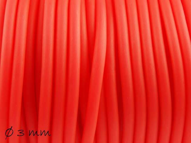0,56 EUR/m - 5 m PVC-Band, orange, 3 mm, hohl