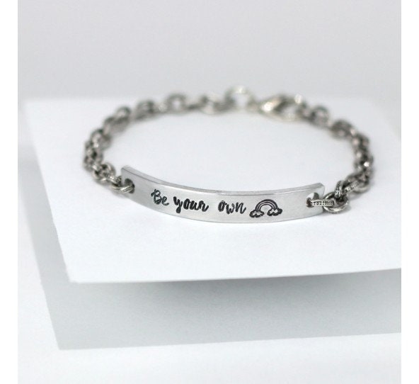 1 Stück Design Stempel Regenbogen Rainbow Schlagstempel Punze