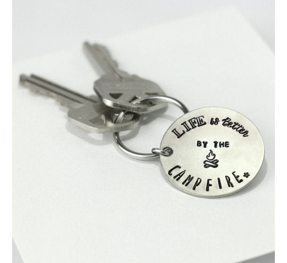 1 Stück Design Stempel Lagerfeuer Campfire Schlagstempel Punze