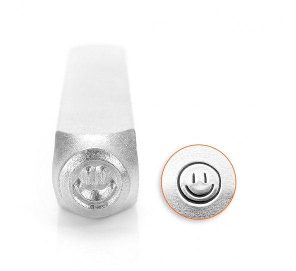 1 Stück Design Stempel Smiley Schlagstempel Punze Gesicht Lächeln