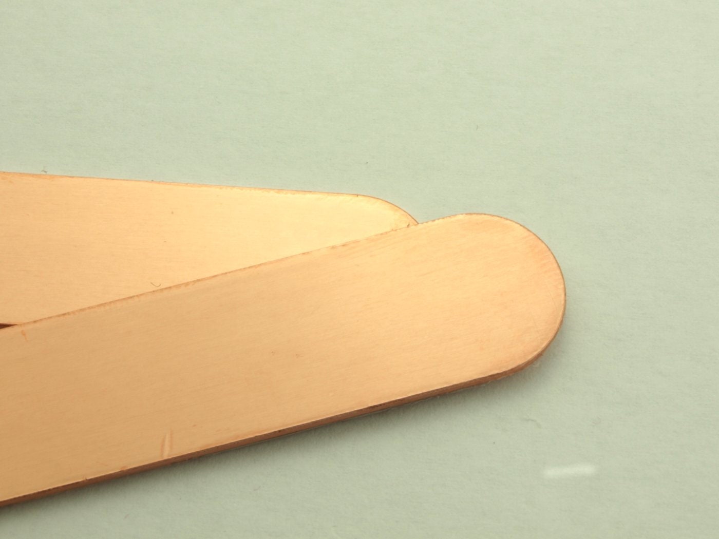 2 Stück Armband Rohling aus Kupfer, 15,2 x 1,6 cm