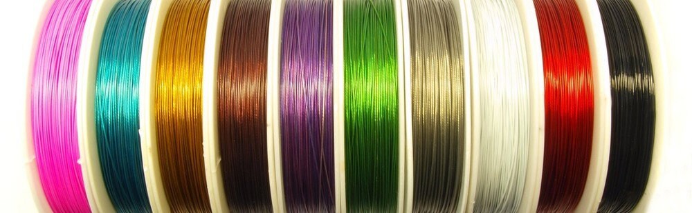 0,06EUR/m - 50 m Schmuckdraht 0,45 mm, weiß