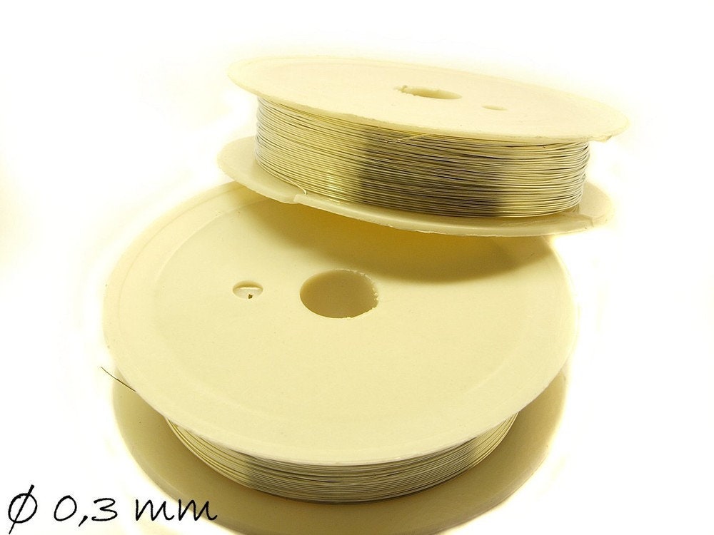 0,12EUR/m - 25 m Schmuckdraht Ø 0,3 mm, silber