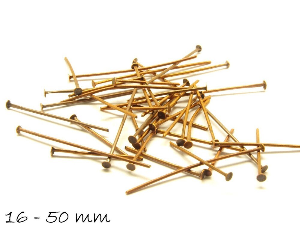 0,12EUR/g - 15 g Nietstifte (ca. 100 Stück), kupfer 1,6-5,0 cm