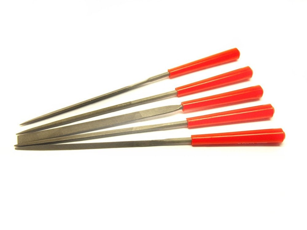 1 Set á 5 Feilen mit Kunststoffummantelung