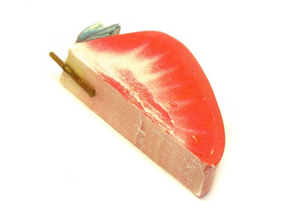 Notizblock Erdbeere rot 3D Obst Frucht rund Papier