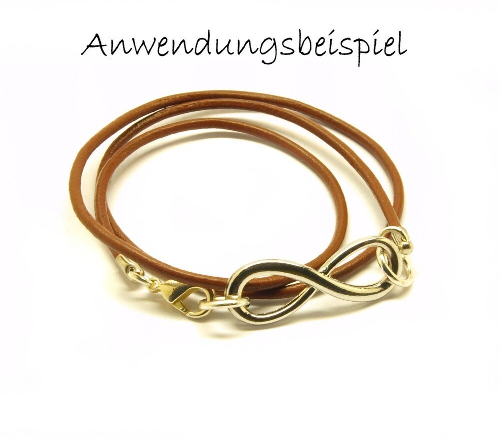 4 Stück Infinity Verbinder Unendlichkeit Mix 30 x 10 mm