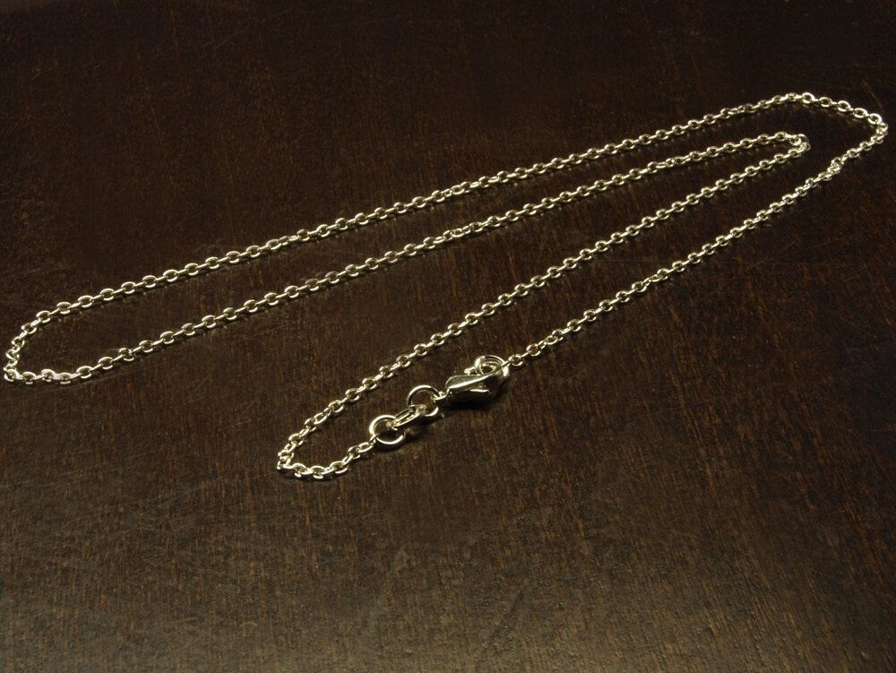 1 Stück Fertige Gliederkette Sterling Silber 925, 45 cm lang