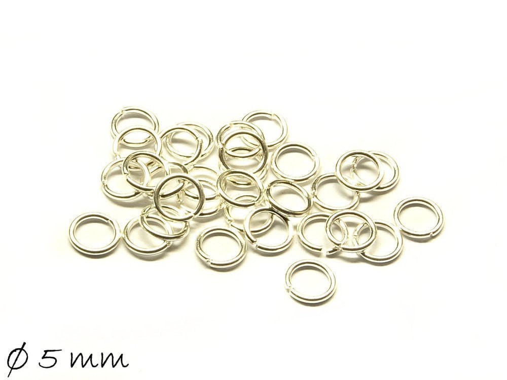 10 Stk Biegeringe 925 Sterling silber Ø 5 mm