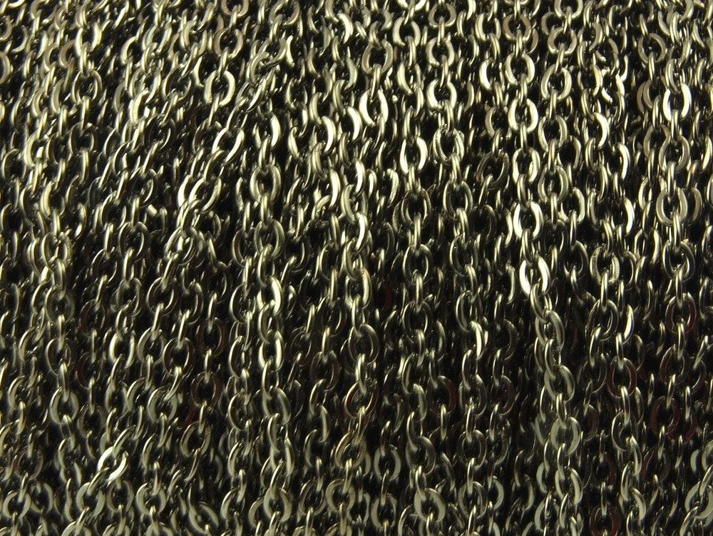 0,90EUR/m - 5 m Ankerkette - Gliederkette schwarz 3 x 2 mm