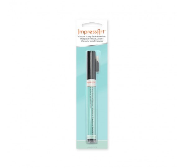 Stamp Enamel Marker von Impressart - Färben der Prägeflache, Grün