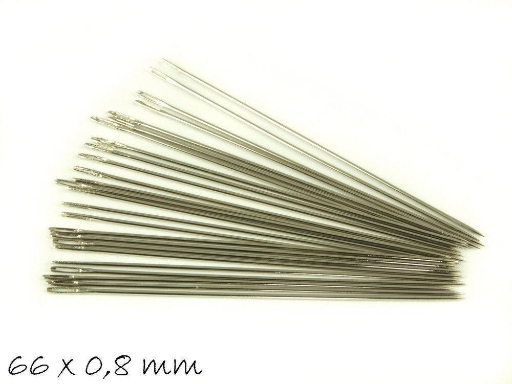 1 Set Nähnadeln (25 Stück), in 66 mm Länge