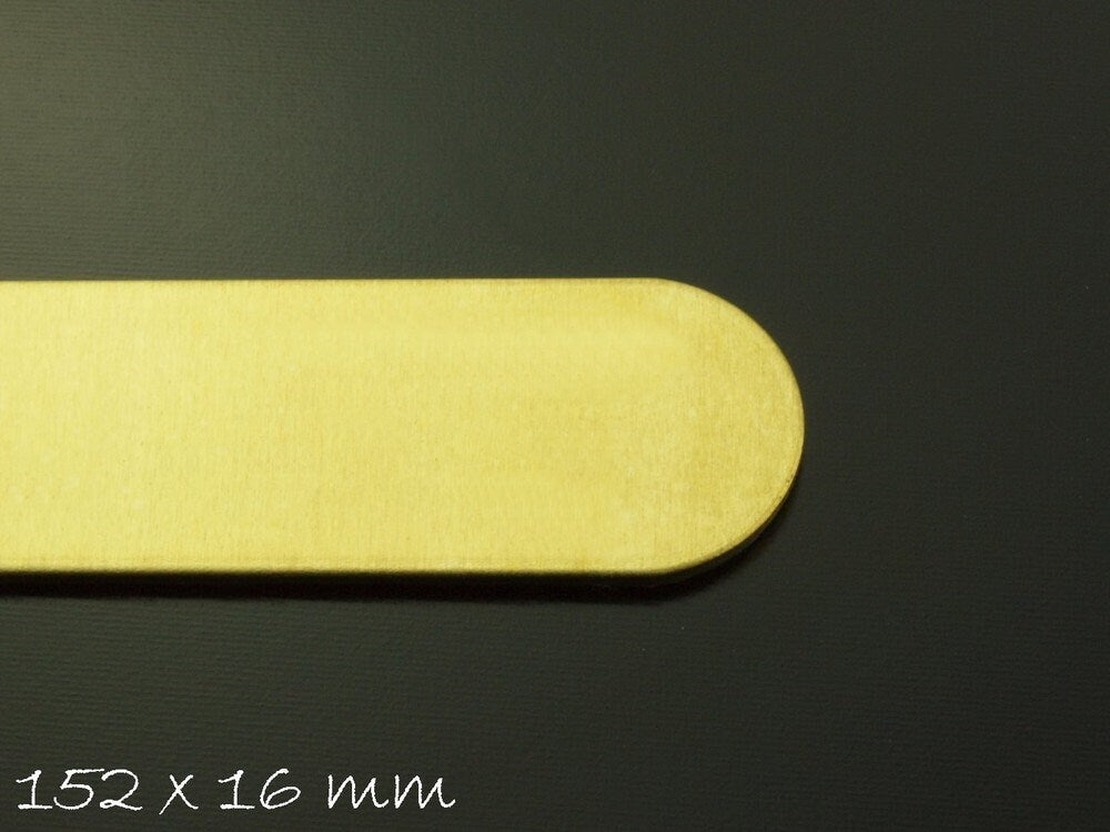 2 Stück Armband Rohlinge, Messing, 15,2 x 1,6 cm