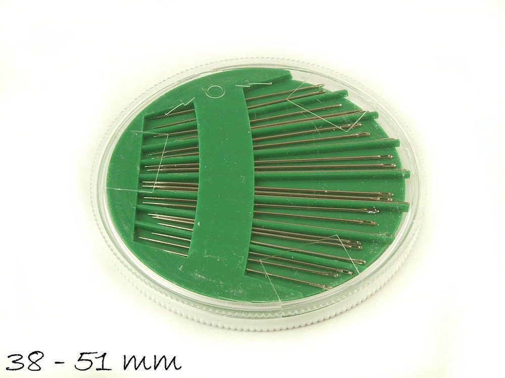 24 Stück Nähnadeln in praktischer Box, 38 - 51 mm Länge