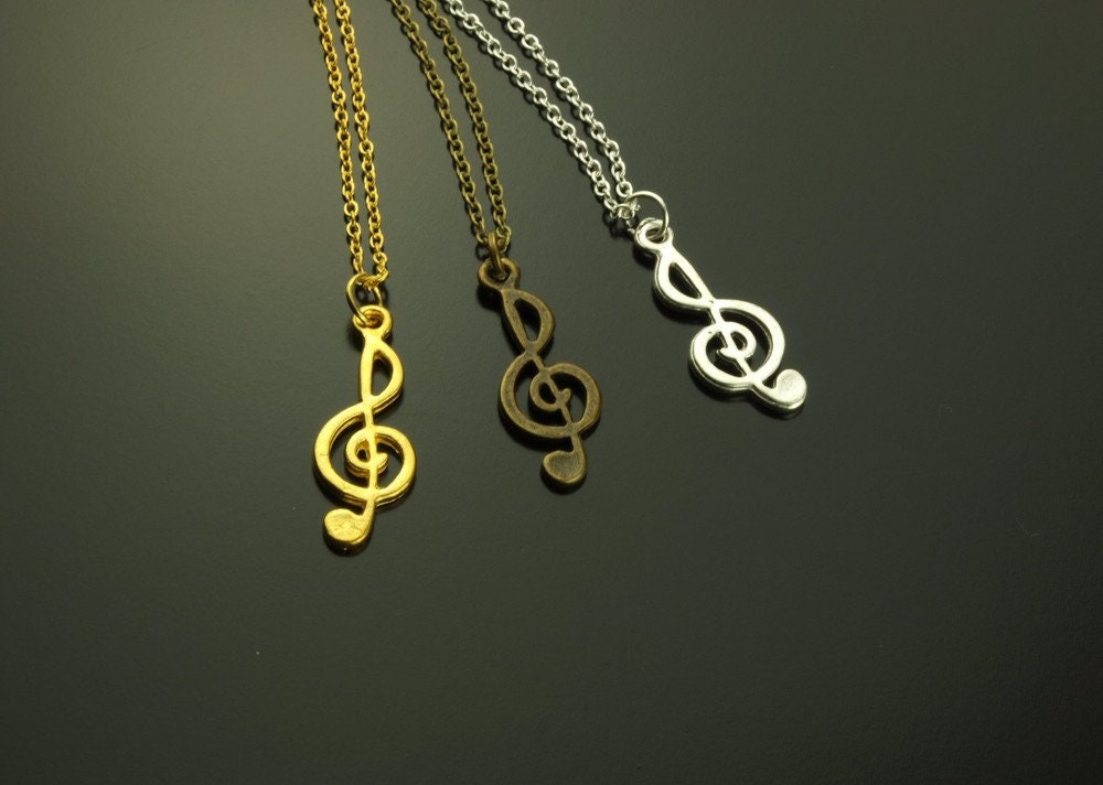 Kette in Wunschfarbe Notenschlüssel Note Musik