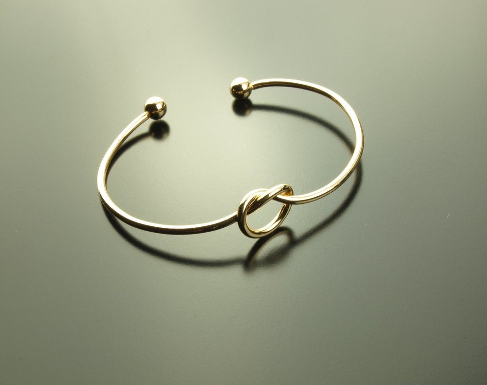 Armreifen Knoten golden Armband Liebe Freundschaft