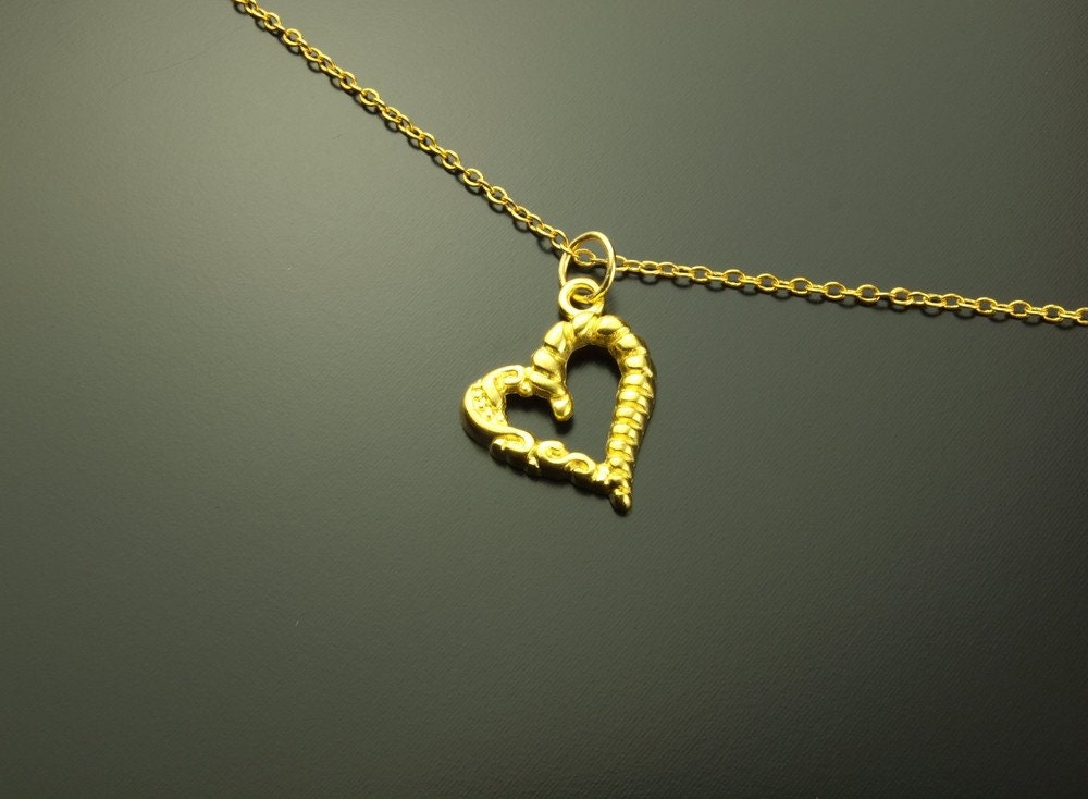 Armreifen Herz vintage golden Armband Kette