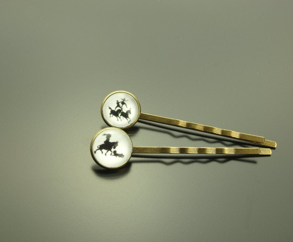 Haarklemmen schwarz weiß Haarnadel Haarspange