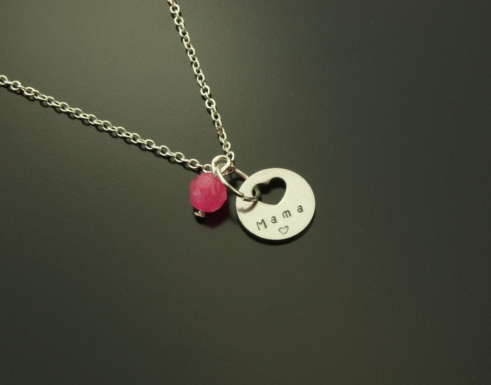 Kette Anhänger Name Initialen silbern Perle Achat