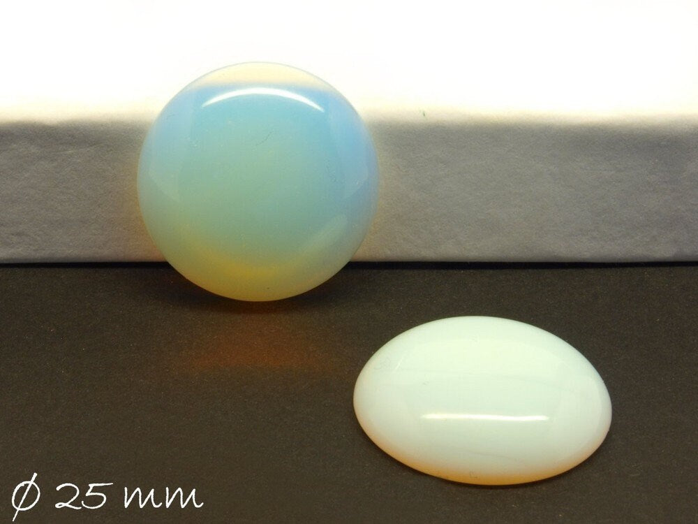 1 Stück Cabochons, Opalit, Mondstein, Mondstein, 25 mm
