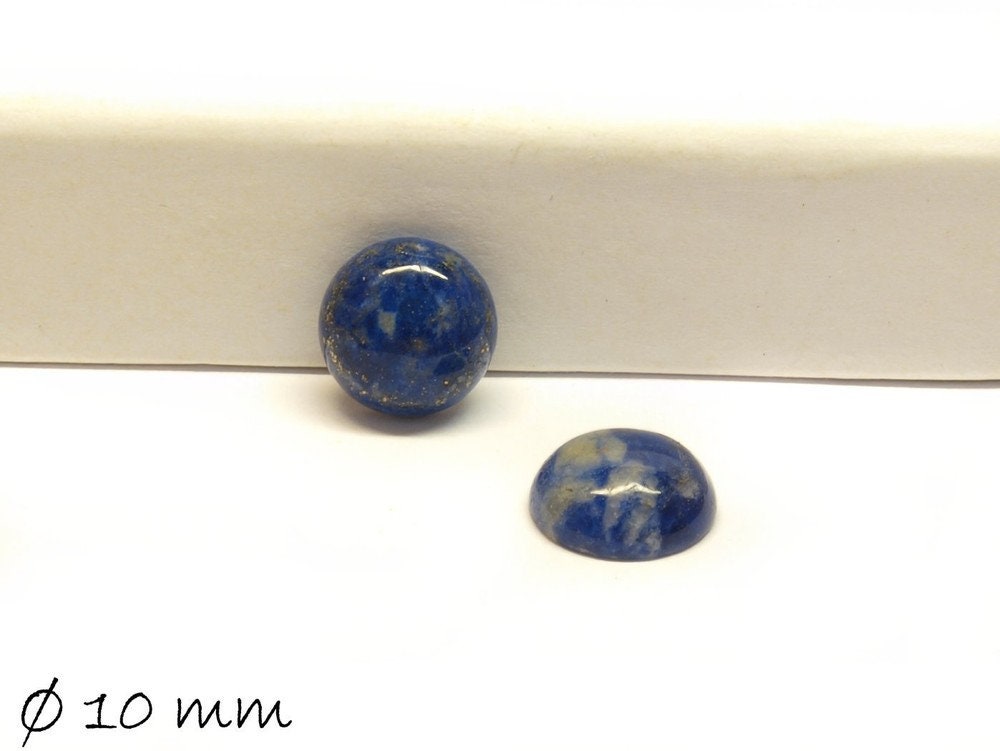 2 Stück Edelstein Cabochons, Midnight Blue Sodalith, 10 mm