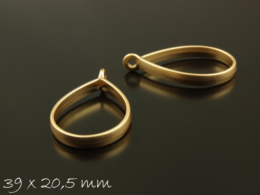 2 Stück Anhänger, Gussform für Ice Resin Tropfen gold Giessharz Harz Form