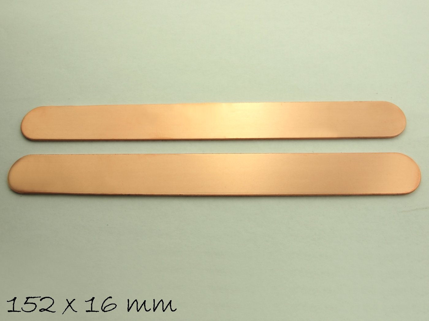 2 Stück Armband Rohling aus Kupfer, 15,2 x 1,6 cm