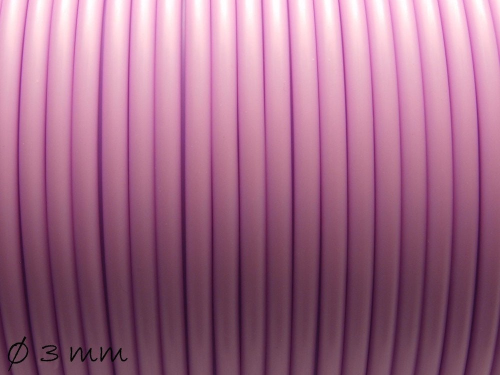 0,56 EUR/m - 5 m PVC-Band, lila, 3 mm, hohl