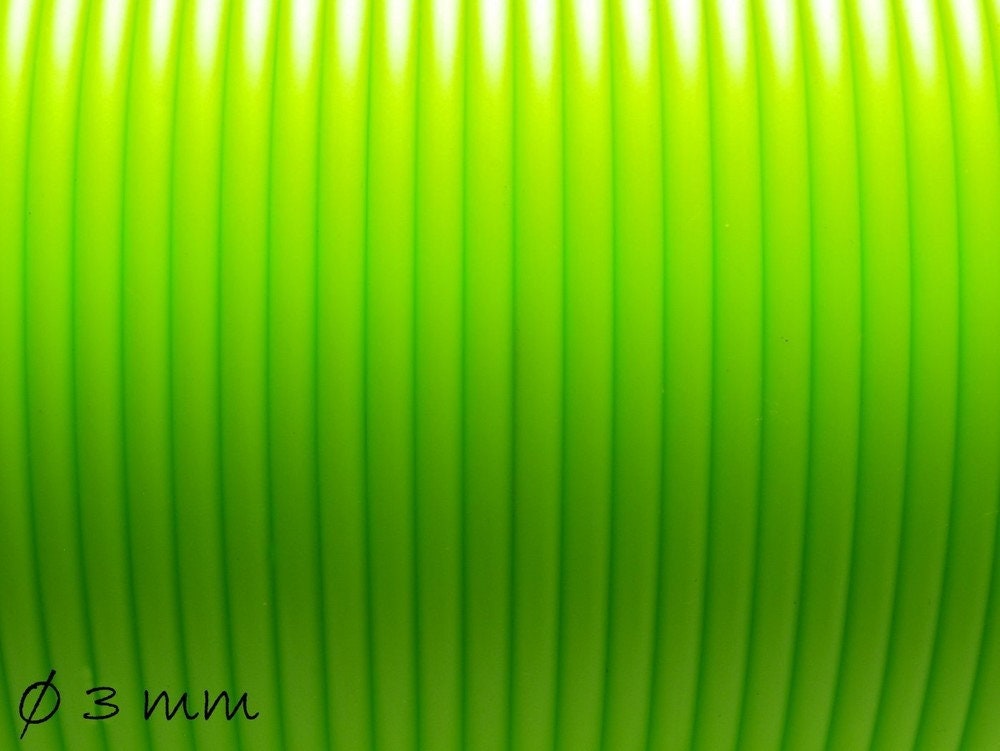 0,56 EUR/m - 5 m PVC-Band, grün, 3 mm, hohl