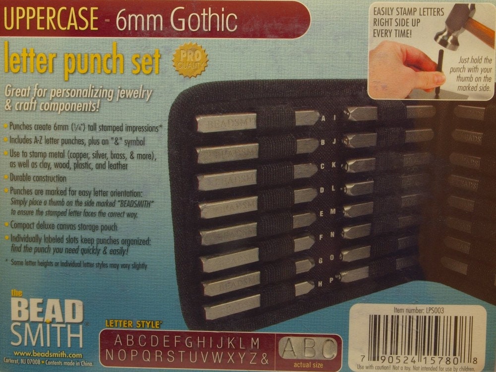 Stempel Einzelbuchstabe nach Wahl , Schriftart: Gothic - Großbuchstaben - 6 mm
