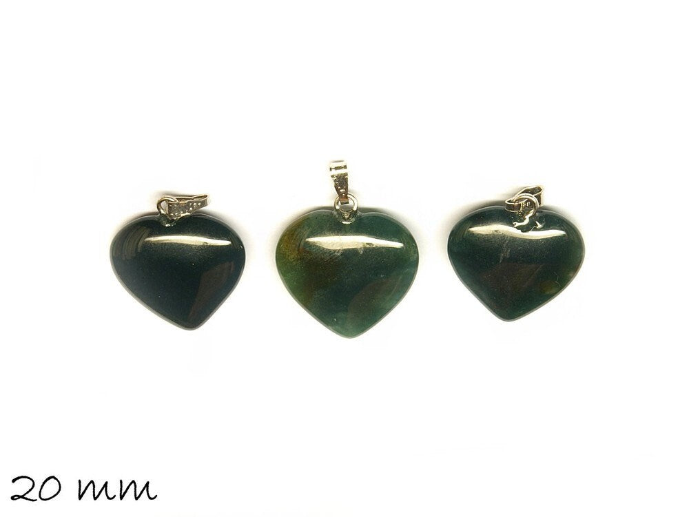 1 Stück Herz Anhänger indischer Achat 20 x 20 mm - 5