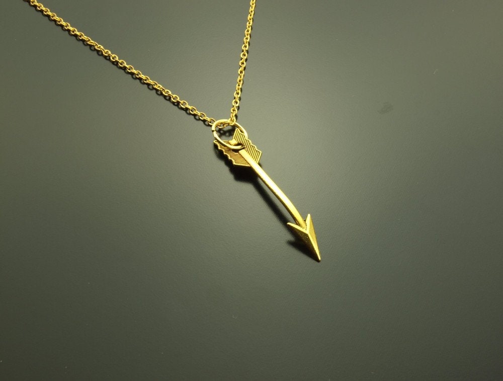 Kette Pfeil Anhänger golden