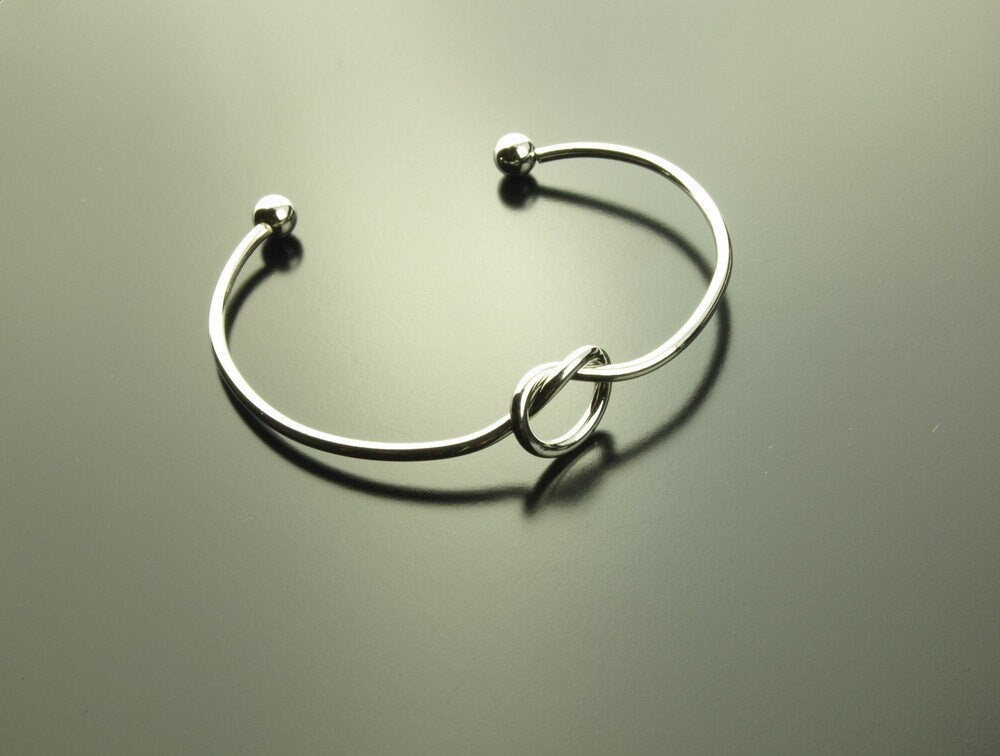 Armreifen Knoten silber Armband Liebe Freundschaft