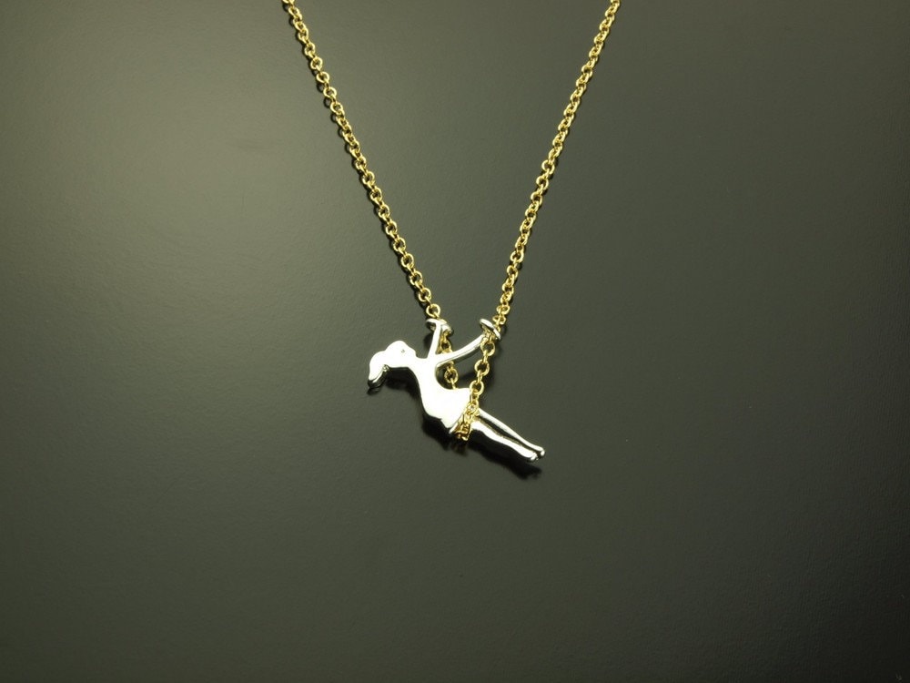 Kette Mädchen Schaukel Kind silbern golden