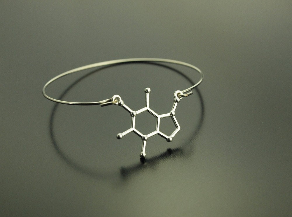 Armreifen Molekül Atome silbern Armband