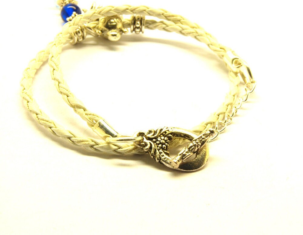 Wickelarmband geflochten weiß Modul